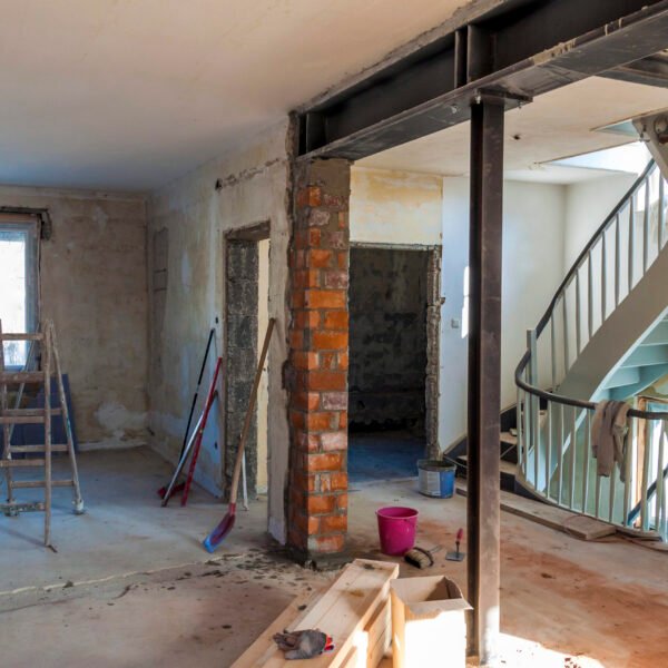 Interior of a house under construction. Renovation of an apartment